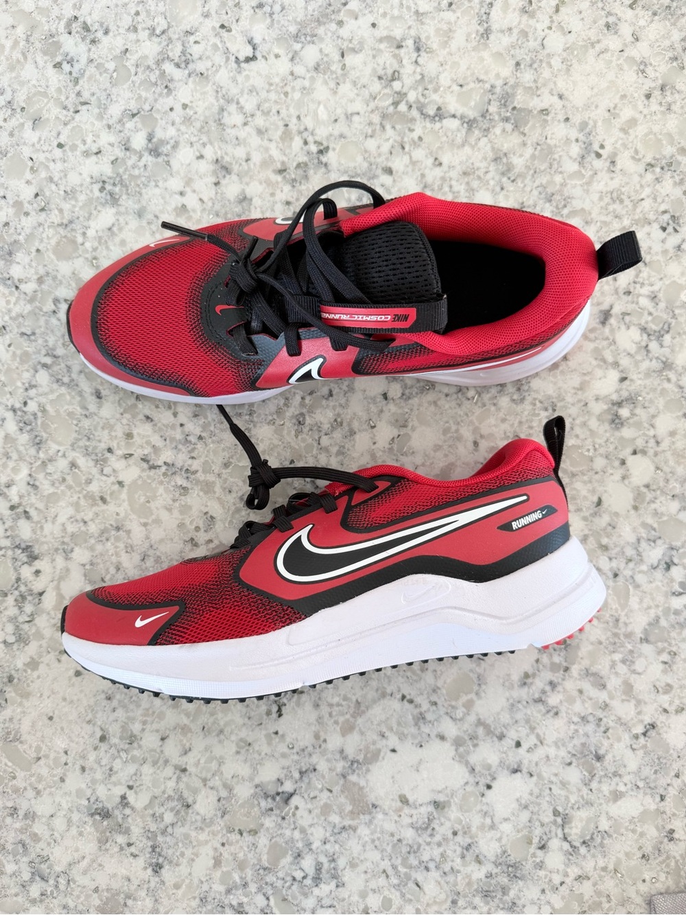 Nike Kids Red and Black Lightweight Running Shoes
